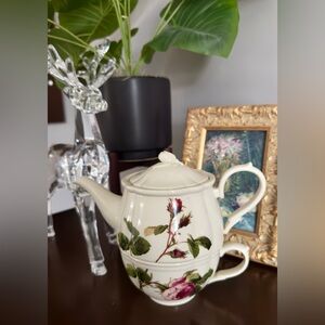 Lenox Accoutrements by Anna Griffin Teapot & Lid With Cup Sweet Briar Rose